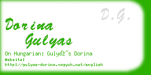 dorina gulyas business card